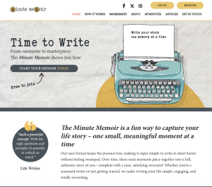Minute Memoir Website launch 2026